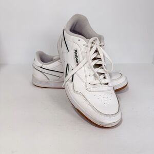 Reebok Classic Sneaker Mens Size 11 White Green Leather Lace Up Lifestyle Dad
